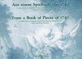 Aus einem Spielbuch von 1740 (Violin cover